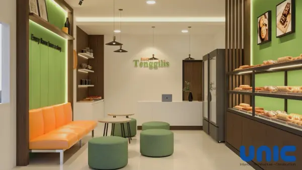 Desain Interior & Fasad Bakery Tenggilis Surabaya: Maksimalkan Toko Roti di Lahan 4x5