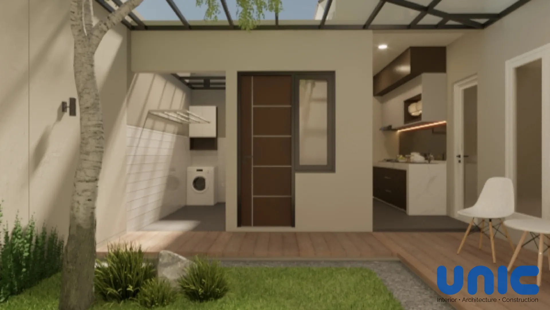 Renovasi Area Belakang Northwest Park Surabaya: Transformasi Lahan 7x5 Menjadi Dapur Kotor & Taman Tropis